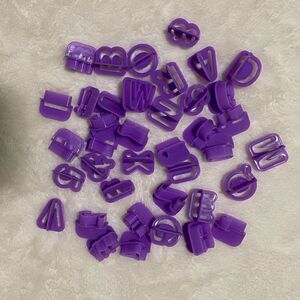 Purple Alphabet Cookie Cutters 
